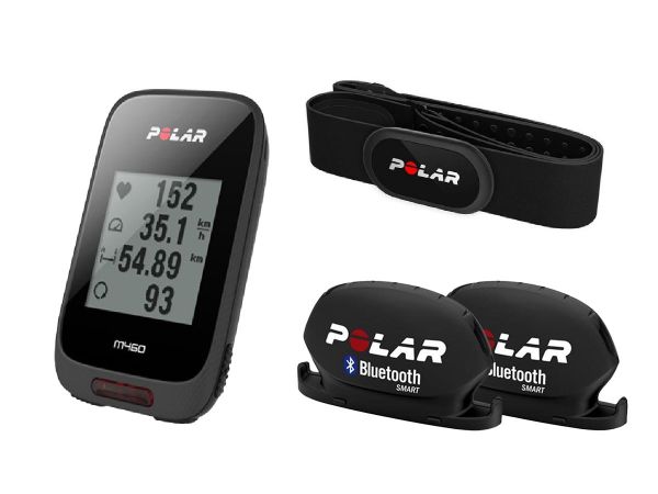 Combo Polar M460 con banda frecuencia cardiaca + sensores cadencia y velocidad