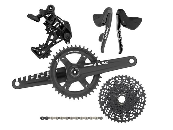 Grupo Ruta SRAM Apex1 11v Gravel 11-42T 172.5mm GXP 42T MIX