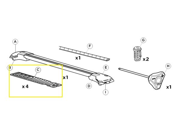 Correa de Riel THULE Strap 52976 Kit x4u