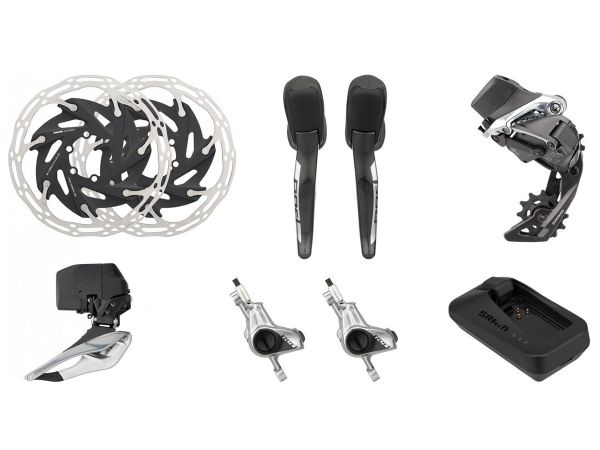 Kit Electrónico Ruta SRAM Red eTap AXS 2x12v Disco Hidráulico HRD PM