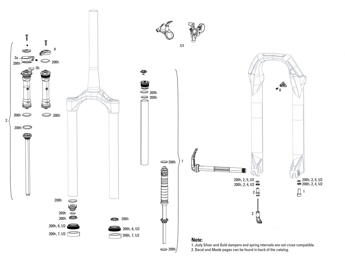 Rockshox Silver A1-A3 - Service - Fitnet