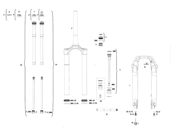 Horquilla Rockshox Pike Select/Select +/Ultimate B3 (2020-2021) - Service