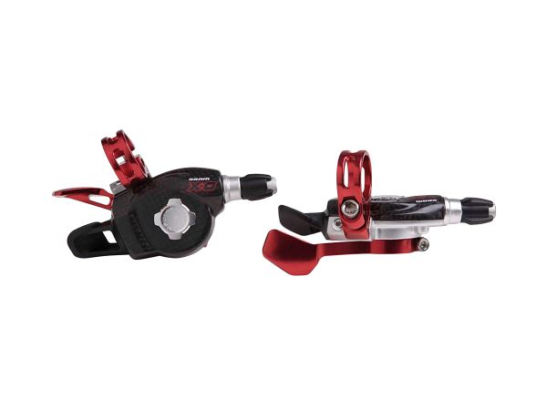 Juego de Shifters MTB Sram X0 Trigger 3X9v Carbono Red