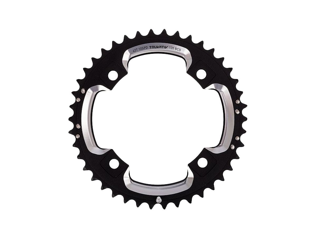 Plato MTB TRUVATIV 2X 120BCD 10v AL6 GXP 42T L-PIN BLACK