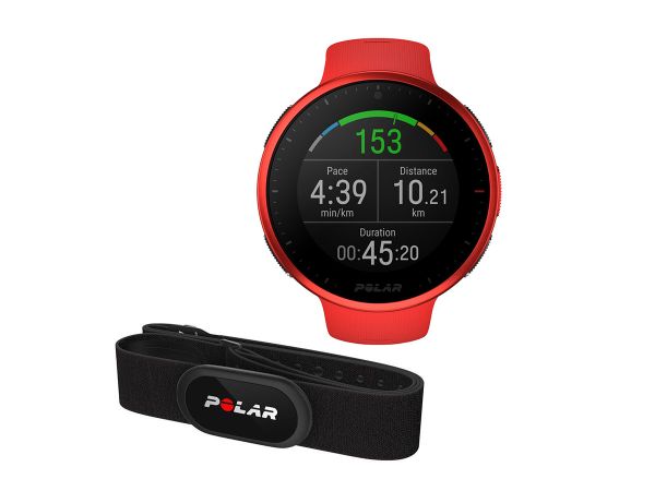 Reloj Polar Vantage V2 GPS Red M/L + Banda Cardiaca H10