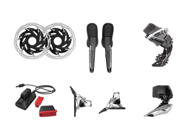 Kit Electrónico Ruta SRAM Red eTap AXS 2x12v Disco Hidráulico HDR FM