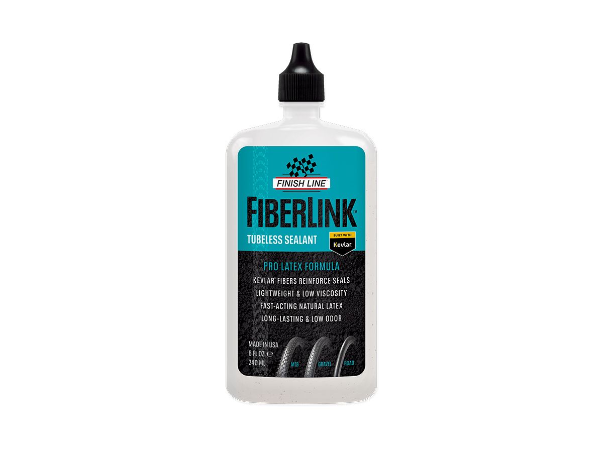 Sellador de Neumáticos Tubeless Finish Line ProLatex FiberLink   8oz-240ml