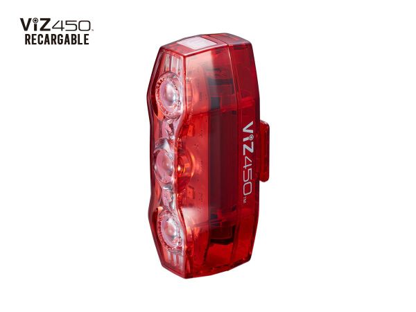 Luz Trasera CATEYE ViZ-450 5 Led - Recargable