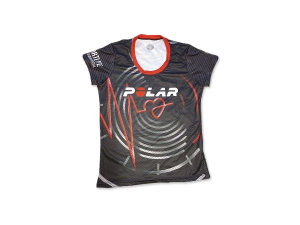 Remera POLAR Black/Red Women's