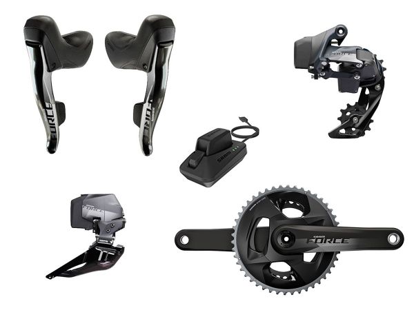 Grupo Ruta SRAM Force eTap AXS 12v Herradura + 172.5mm DUB 48/35T BK MIX