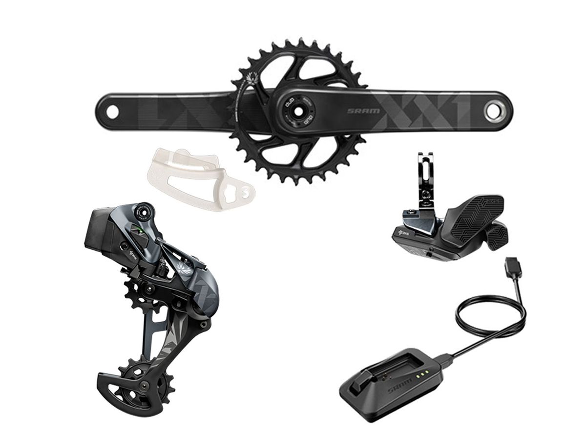 Kit Electrónico MTB SRAM XX1 Eagle AXS Rocker 12v + Palanca XX1 Carbon DUB 175mm Boost 34T - MIX