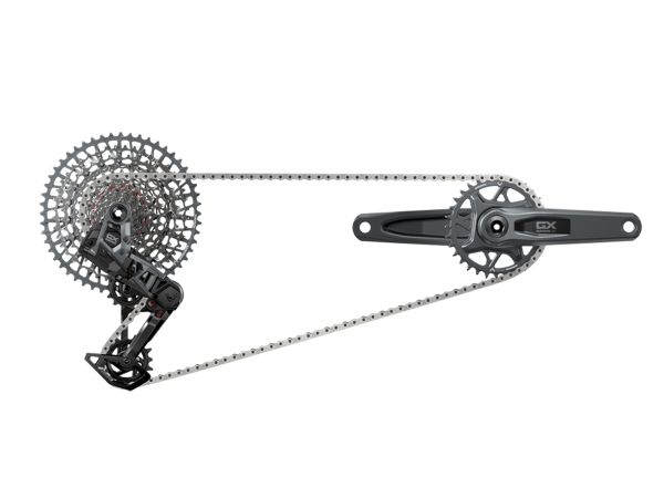 Grupo MTB SRAM GX Eagle AXS T-Type 12v 10-52T 175mm DUB 32T