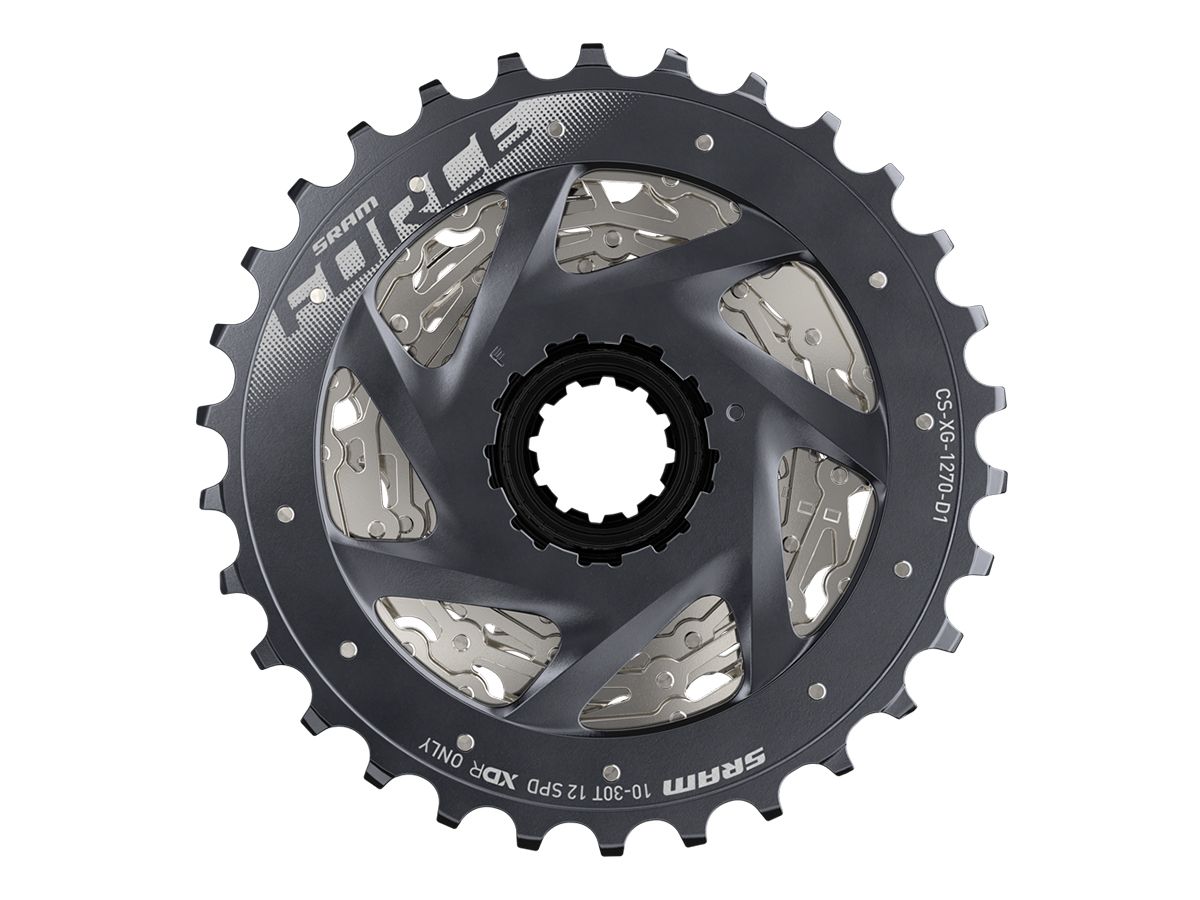 Piñon SRAM 12v Ruta XG-1270 10-28d XDR Silver (FORCE Etap AXS)