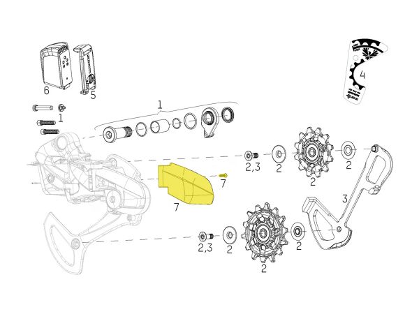 Cambio Trasero SRAM Covertor Cambio GX Eagle AXS