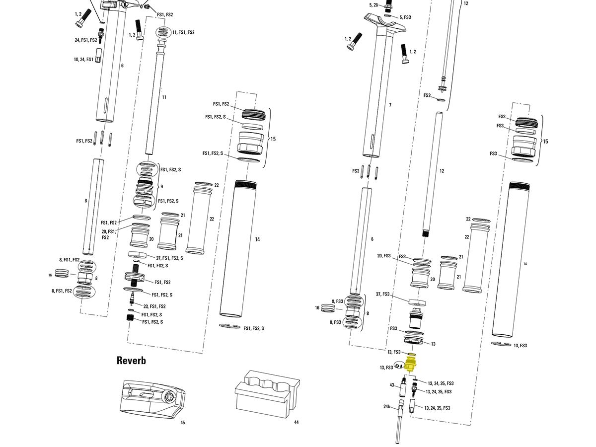 Conector Ducto Hidráulico Vela de Asiento RockShox Reverb/Reverb Stealth