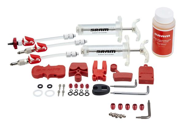 Kit de Purga Frenos SRAM Profesional - Con Líquido de Freno + Kit Corte Ducto