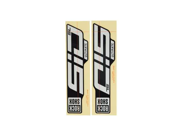 Horquilla Rockshox SID SL Ultimate 29 - Calcomania Gloss Polar p/ Gloss Black