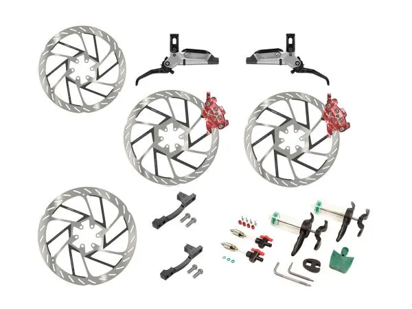 Freno a Disco Hidráulico MTB SRAM Maven ULT Stealth Ex Kit DM Par 950/2000mm Red