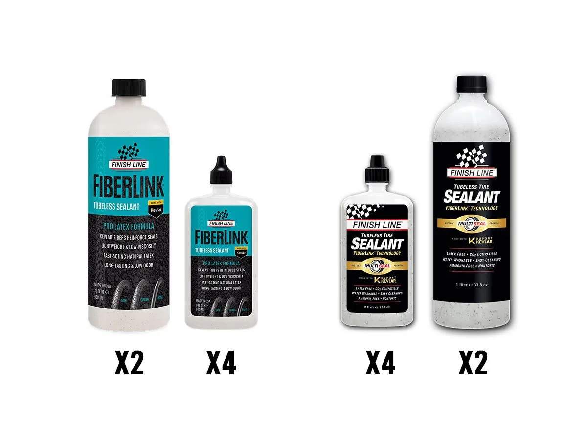 [ELIMINADO] Sellador de Neumáticos Tubeless Finish Line Tire Sealant + ProLatex FiberLink KIT MIX