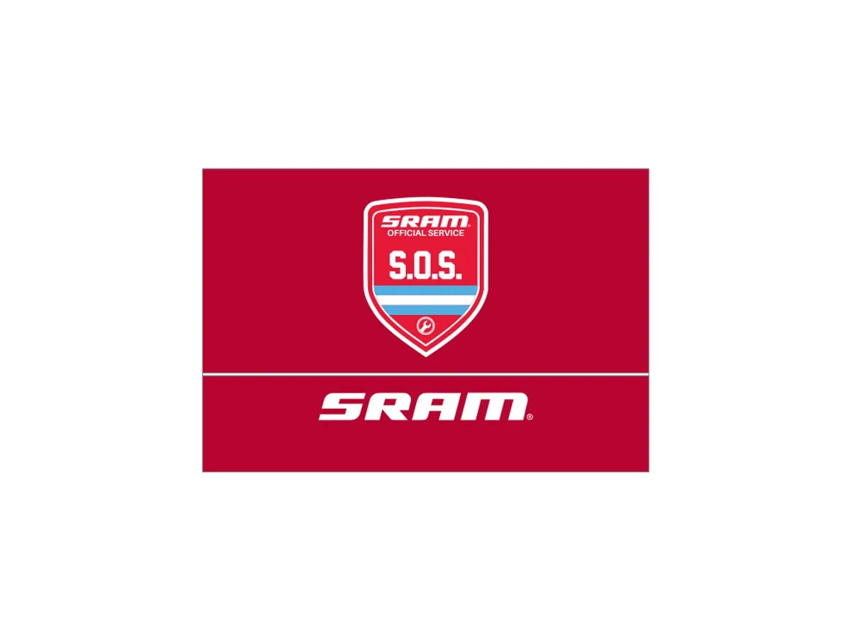 Eventos SRAM - Pared Para Carpa SOS SRAM SERVICE Lisa Roja Lateral 3m 2024