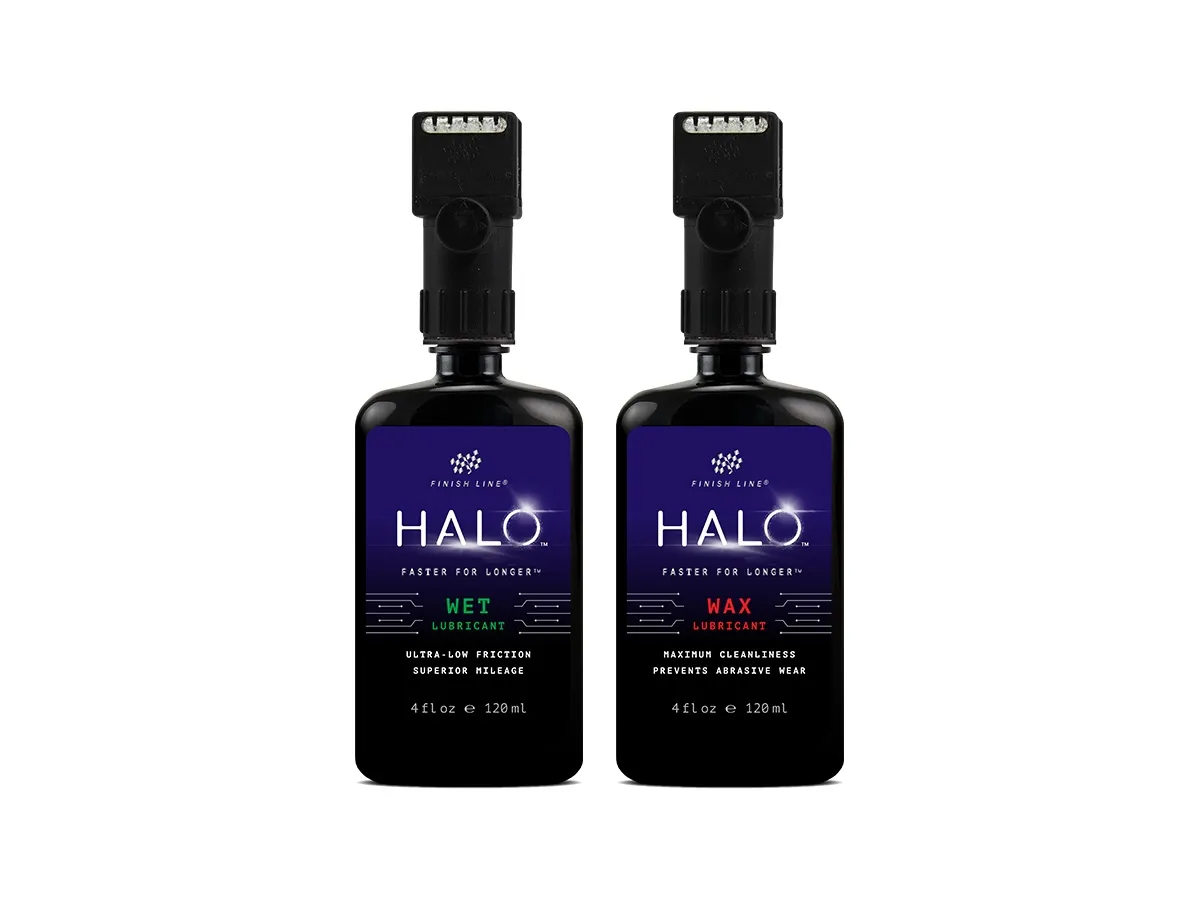 Lubricante Húmedo y Seco Finish Line HALO Wet/Wax Lubricant 4oz-120ml DISPLAYx10U