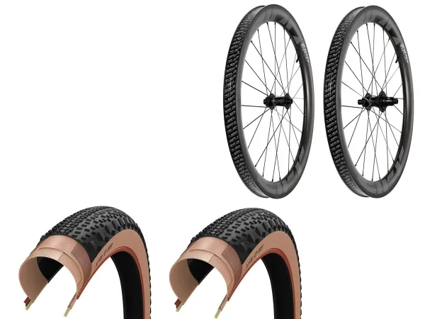 Rueda Zipp Ruta 303 XPLR SW Carb Tubeles PAR XDR 700c 12x100/12x142 + 2u Cubiertas Zipp Goodyear XPLR Inter