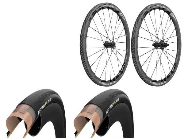 Rueda Zipp Ruta 353 NSW Carb Tubeles PAR XDR 700c 12x100/12x142 + 2u Cubiertas Zipp Goodyear VectorR Z30 NSW
