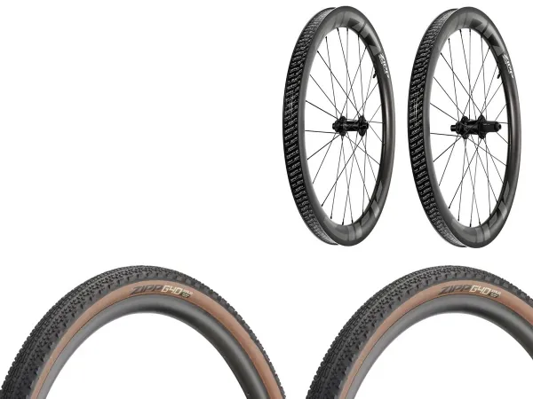 Rueda Zipp Ruta Ruta 303 XPLR S Carb Tubeles PAR 10/11V SH/SR 700c 12x100/12x142 + 2u Cubiertas Zipp G40 XPLR Clincher