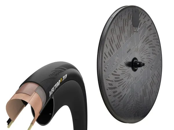 Rueda Zipp Ruta Super-9 Carb Tubeles Tras 10/11v SH/SR 700c 12x142mm + Cubierta Zipp Goodyear VectorR Z35 SW