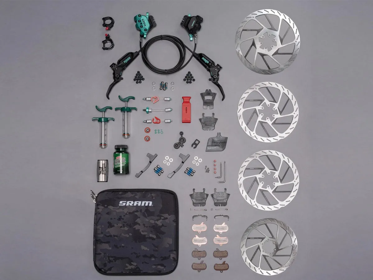 Freno a Disco Hidráulico MTB SRAM Maven Ultimate Stealth 4-Piston PAR Expert Kit 950/2000mm A1