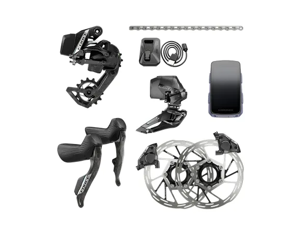 Kit Electrónico Ruta SRAM Force AXS E1 2x12v Electronic HRD Disco Hidráulico PL FM