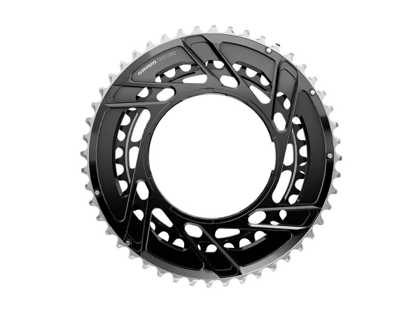 Plato RUTA SRAM X-RANGE Force 2x E1 TM 12v AL 37-50t Black (Apto p/ Power Meter)