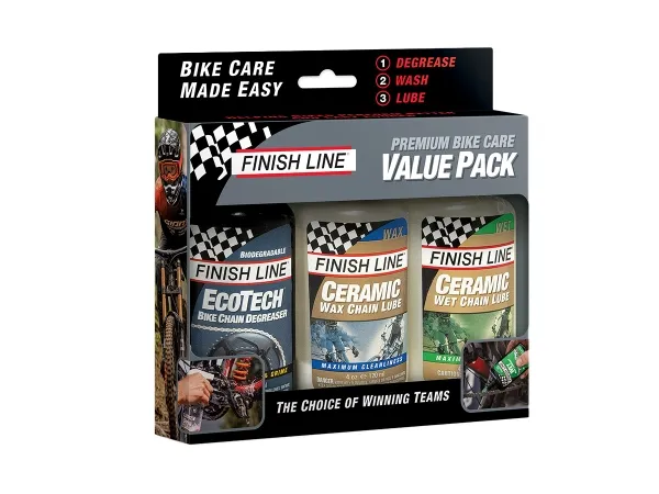 Lubricante Seco y Húmedo Desengrasante y Limpiador Finish Line Kit Premium 4oz-120ml