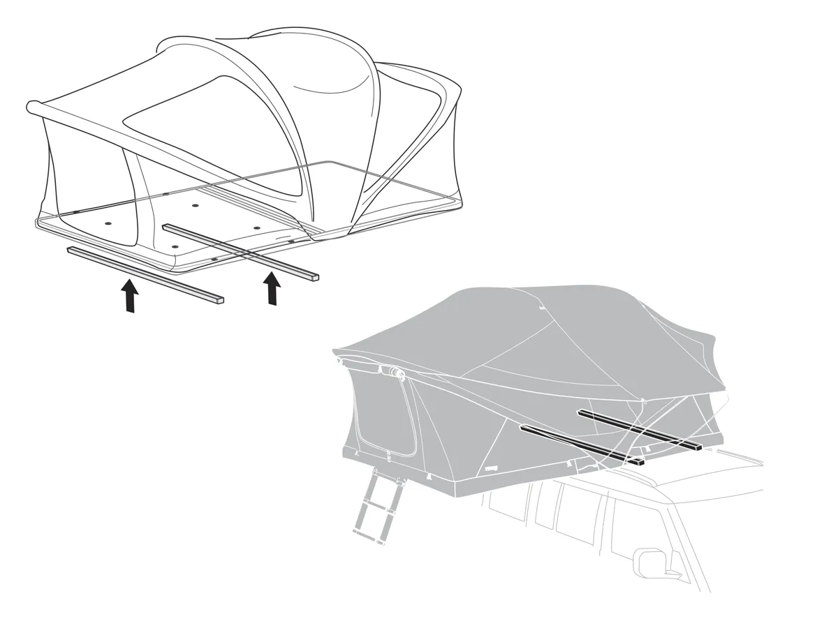 Tienda para Automóvil THULE Rieles de Montaje M - 901888