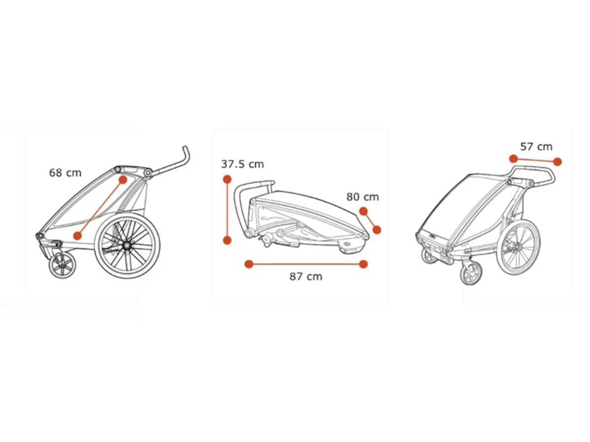 Carrito para Bebe THULE Chariot Lite 2 AGAVE - 10203022