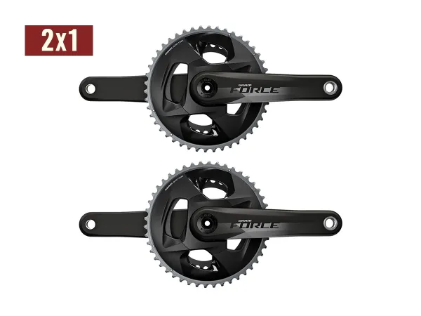 Palancas Ruta SRAM 12v Force D1 Carbon DUB Gloss 172.5mm 48/35T 107 BCD Black x2u