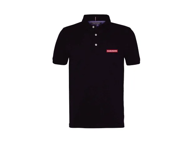 Remera SRAM Cuello POLO Negra