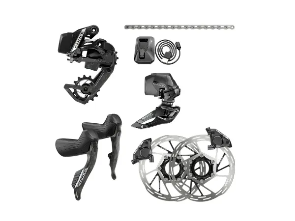 Kit Electrónico Ruta SRAM Force AXS E1 2x12v Electronic HRD Disco Hidráulico PL FM