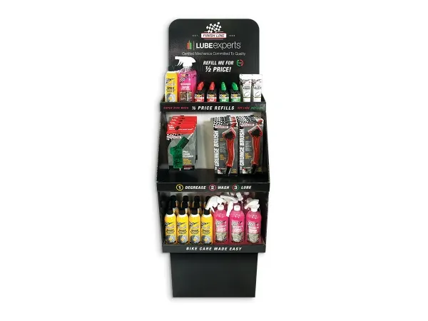 Caja Marketing 2 FINISH LINE Display LUBEexperts (no incluye productos de la foto)
