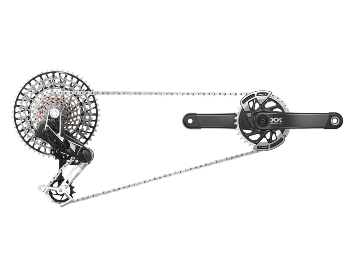 Grupo MTB SRAM XX Eagle T-Type AXS 12v 10-52d 165mm DUB 32d (Pod Ultimate Shifter)
