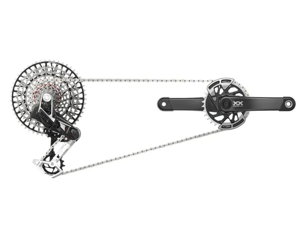 Grupo MTB SRAM XX Eagle T-Type AXS 12v 10-52d 165mm DUB 32d (Pod Ultimate Shifter)