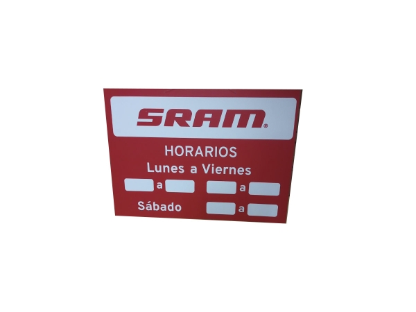 Eventos SRAM - Cartel SRAM Horarios 25x18