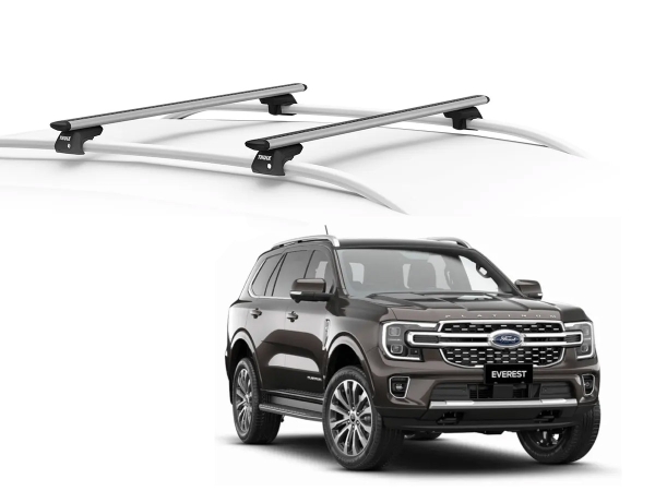 Juego Barras Thule WingBar Evo Grey FORD Everest 5p SUV 2022-AD p/ TECHO c/ Rieles Elevados