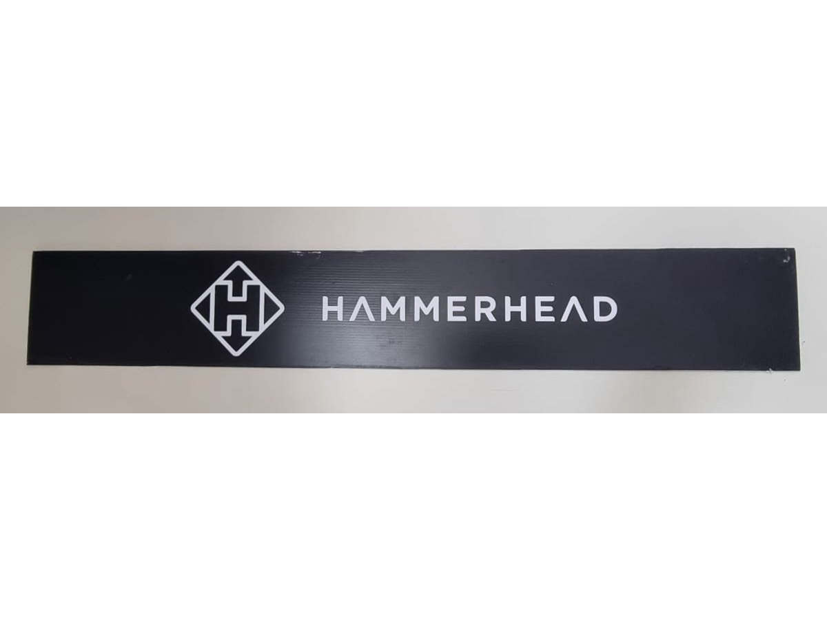 Eventos – Cartel de Coroplast Hammerhead 96x15cm