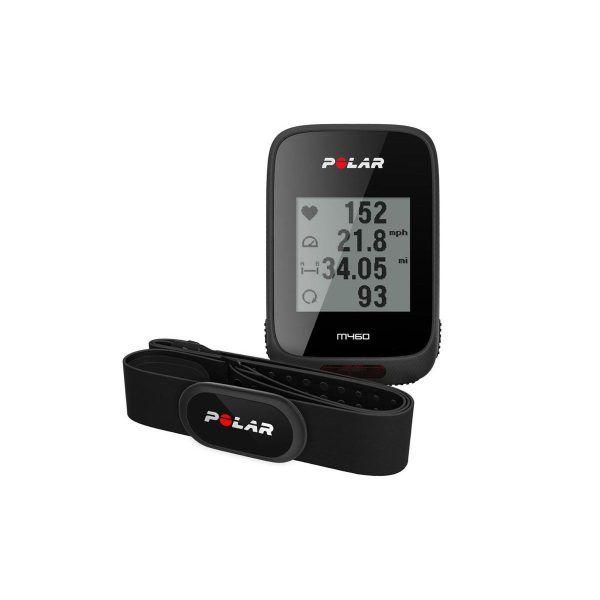 Ciclocomputador Polar M460 Con Banda Frecuencia Cardiaca Black