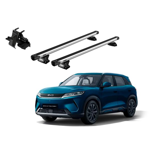 Juego Barras Thule BYD Atto 2 DM-i 2026-AD SlideBar Evo p/ TECHO c/ Rieles Alineados Sin Espacio