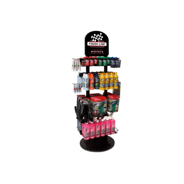 Display Exhibidor de Piso Finish Line - Care Center (NO INCLUYE PRODUCTOS DE LA FOTO)