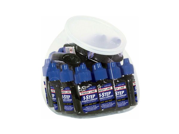 Lubricante y Limpiador Finish Line 1-Step  0.65oz-19.3ml BowlPop 30u