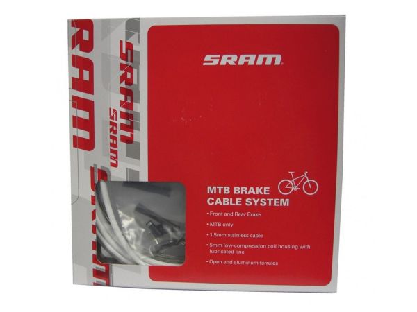 Cable y Forro de Freno MTB SRAM 1.5x1350/2500mm 5x3000mm White