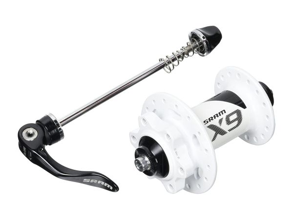 Maza Rueda Delantera MTB SRAM X9, 32H eje de 9mm(QR) White